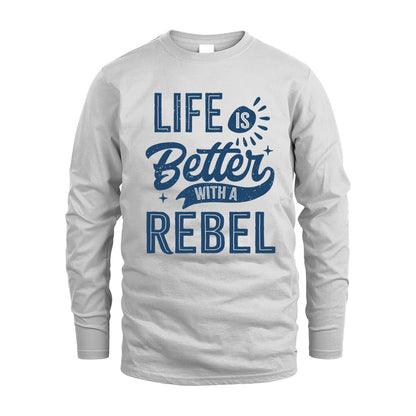 REBEL HH88-K2–Personalized Name Quote T-Shirt Life Is Better With Unisex Gift