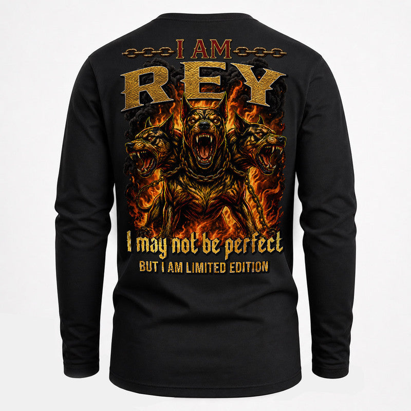 REY MP88-F2-168–Personalized Bold Quote Apparel “I Am NAME I May Not Be Perfect But I Am Limited Edition