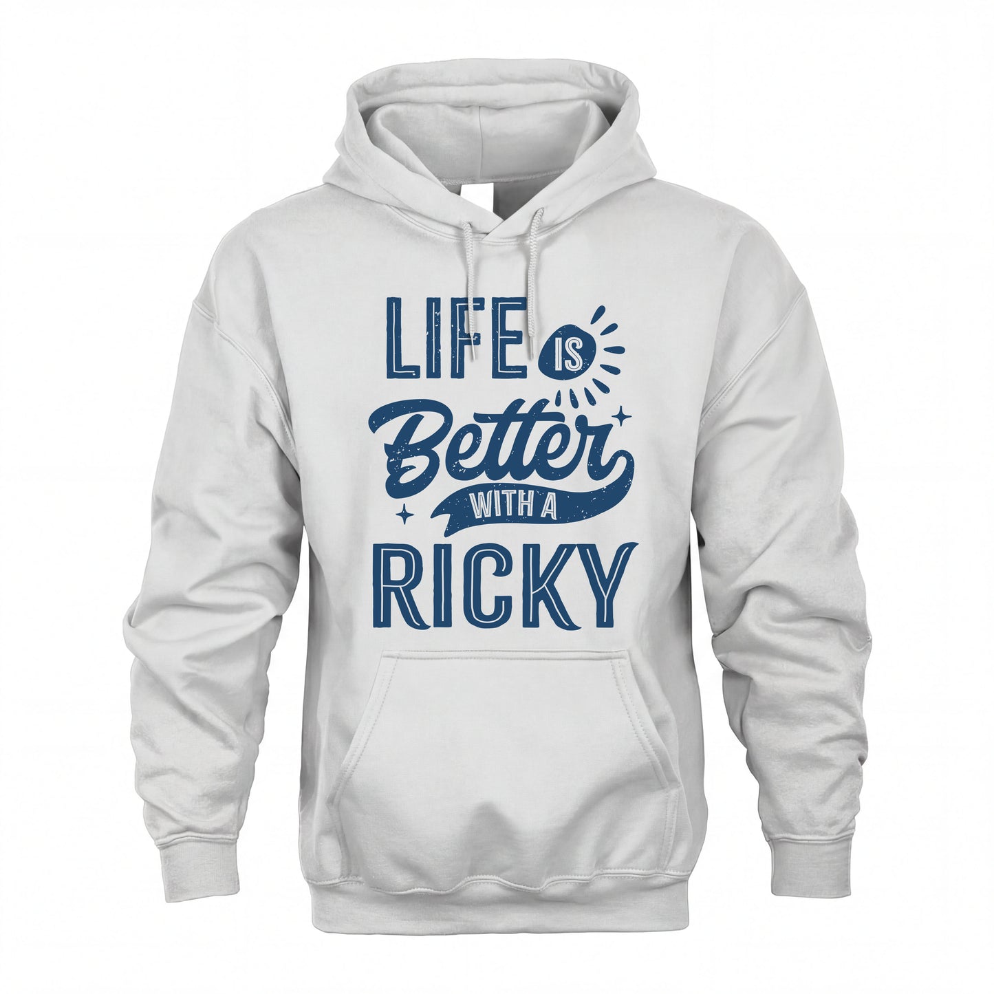 RICKY HH88-K2–Personalized Name Quote T-Shirt Life Is Better With Unisex Gift