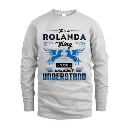 ROLANDA KTT-TT38 It’s a/an NAME Thing, You Wouldn’t Understand – Personalized Name T-Shirt