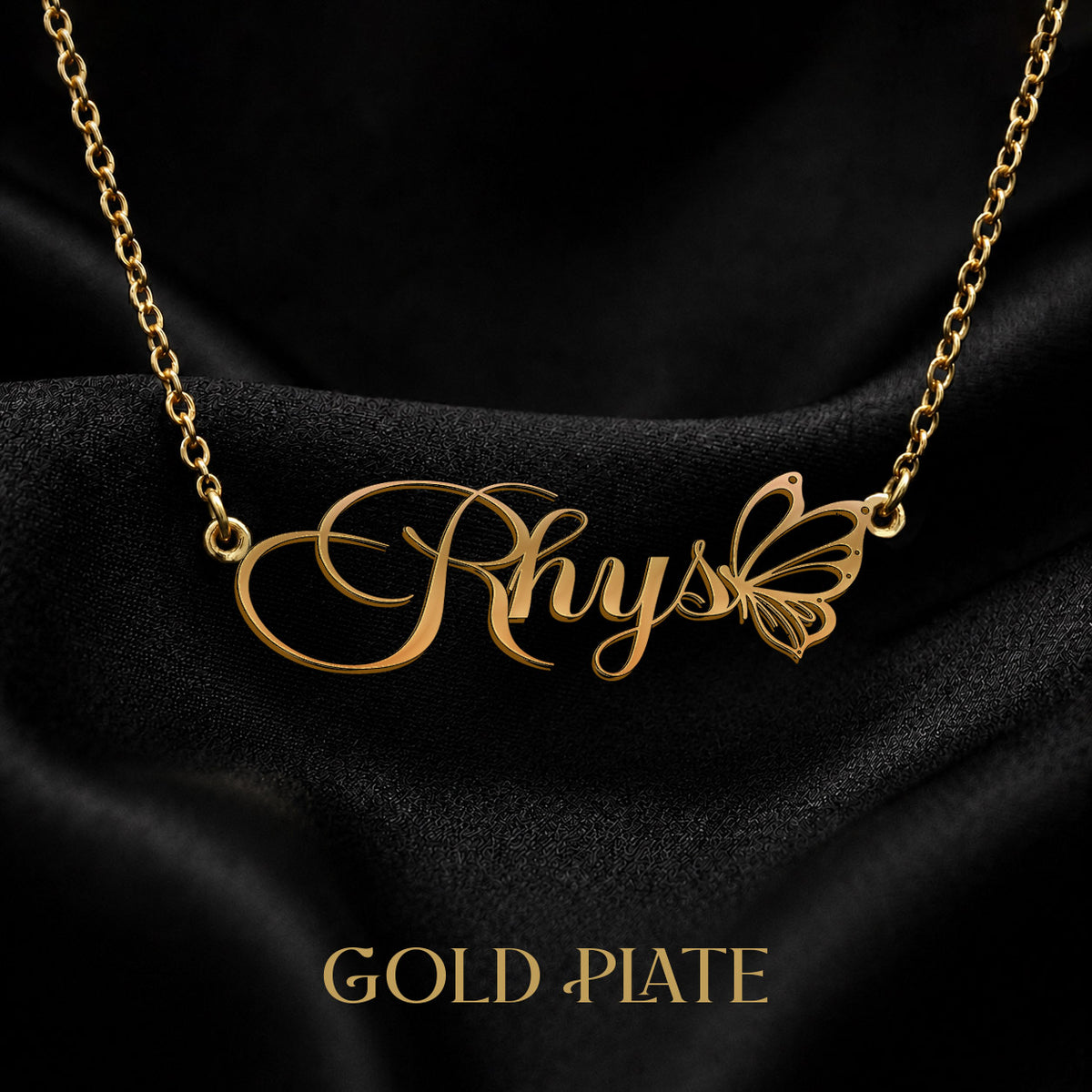 RHYS T02 Custom Name Necklace, Personalized Name Necklace, Birthday Gift, Christmas Gift for Her