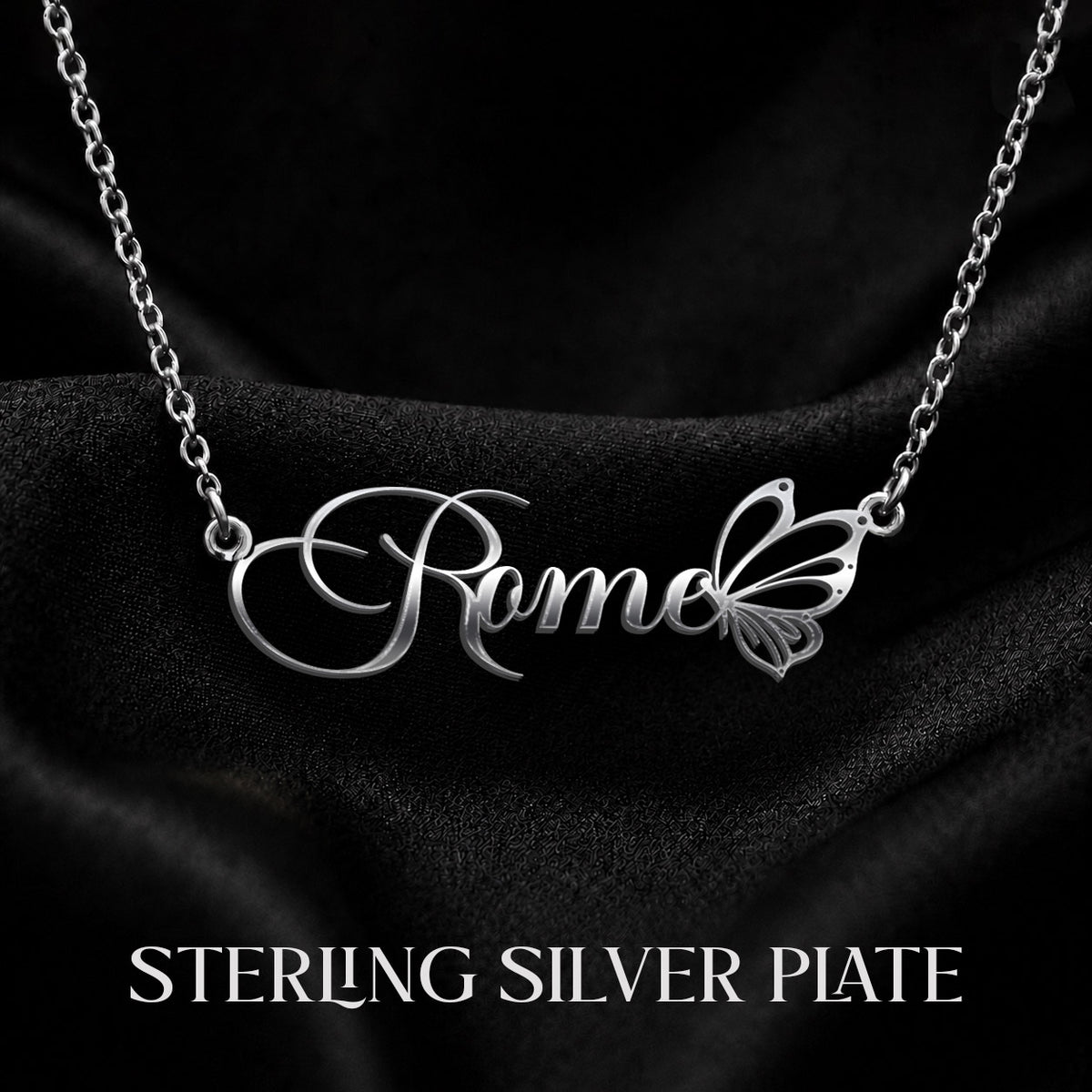 ROME T02 Custom Name Necklace, Personalized Name Necklace, Birthday Gift, Christmas Gift for Her