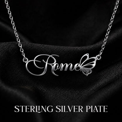 ROME T02 Custom Name Necklace, Personalized Name Necklace, Birthday Gift, Christmas Gift for Her