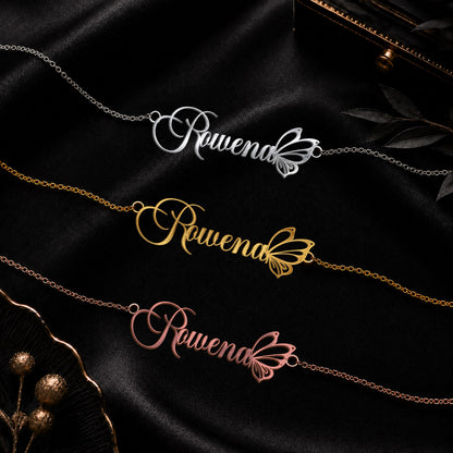 ROWENA T02 Custom Name Necklace, Personalized Name Necklace, Birthday Gift, Christmas Gift for Her