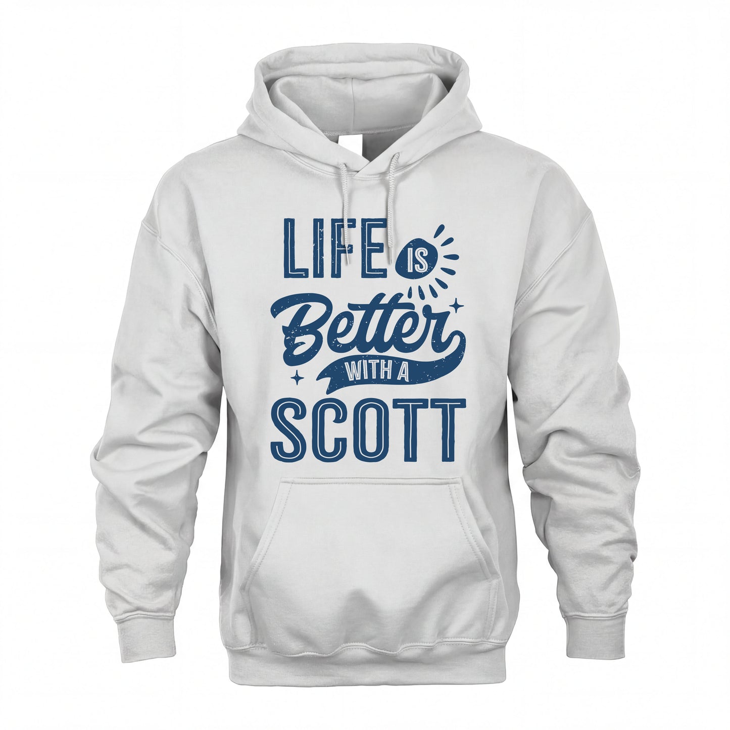 SCOTT HH88-K2–Personalized Name Quote T-Shirt Life Is Better With Unisex Gift