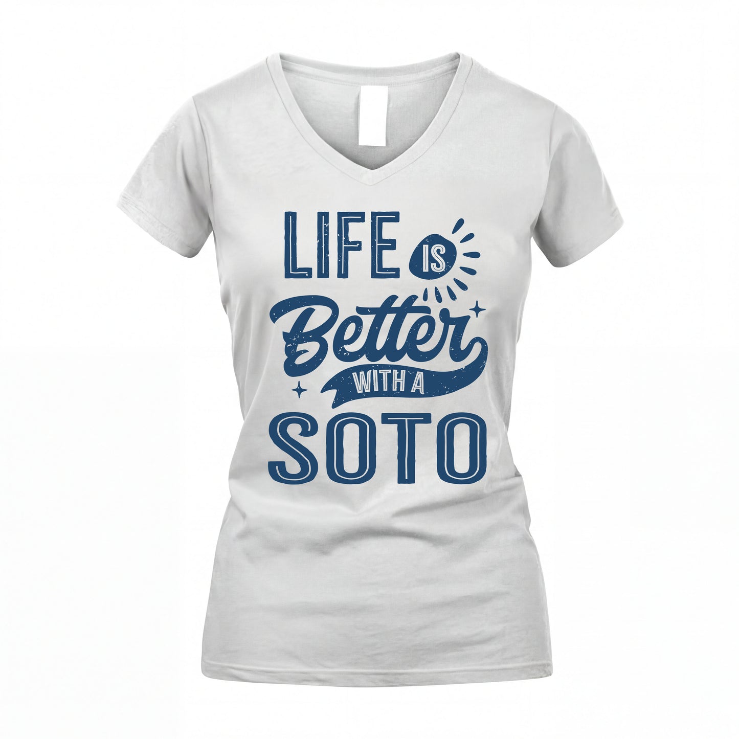SOTO HH88-K2–Personalized Name Quote T-Shirt Life Is Better With Unisex Gift