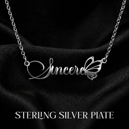 SINCERE T02 Custom Name Necklace, Personalized Name Necklace, Birthday Gift, Christmas Gift for Her