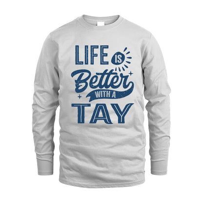 TAY HH88-K2–Personalized Name Quote T-Shirt Life Is Better With Unisex Gift