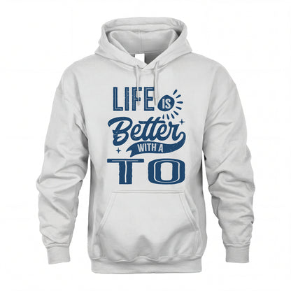 TO HH88-K2–Personalized Name Quote T-Shirt Life Is Better With Unisex Gift
