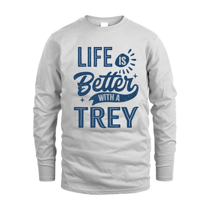 TREY HH88-K2–Personalized Name Quote T-Shirt Life Is Better With Unisex Gift