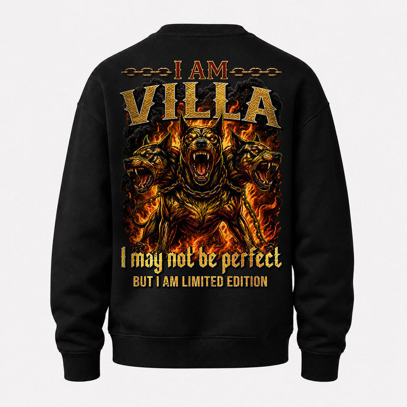 VILLA MP88-F2-168–Personalized Bold Quote Apparel “I Am NAME I May Not Be Perfect But I Am Limited Edition