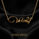 VELA T02 Custom Name Necklace, Personalized Name Necklace, Birthday Gift, Christmas Gift for Her