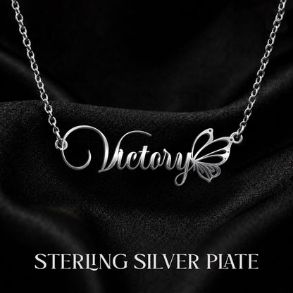 VICTORY T02 Custom Name Necklace, Personalized Name Necklace, Birthday Gift, Christmas Gift for Her