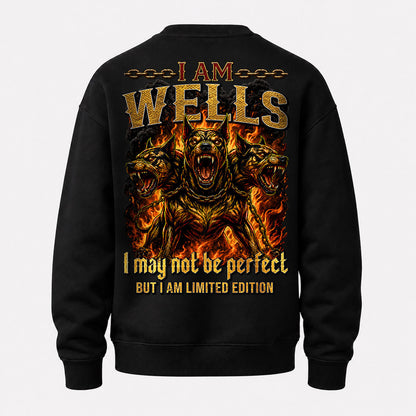 WELLS MP88-F2-168–Personalized Bold Quote Apparel “I Am NAME I May Not Be Perfect But I Am Limited Edition