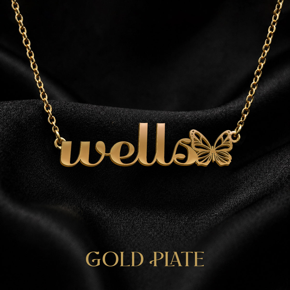 WELLS The Classic Personalized Name Necklace