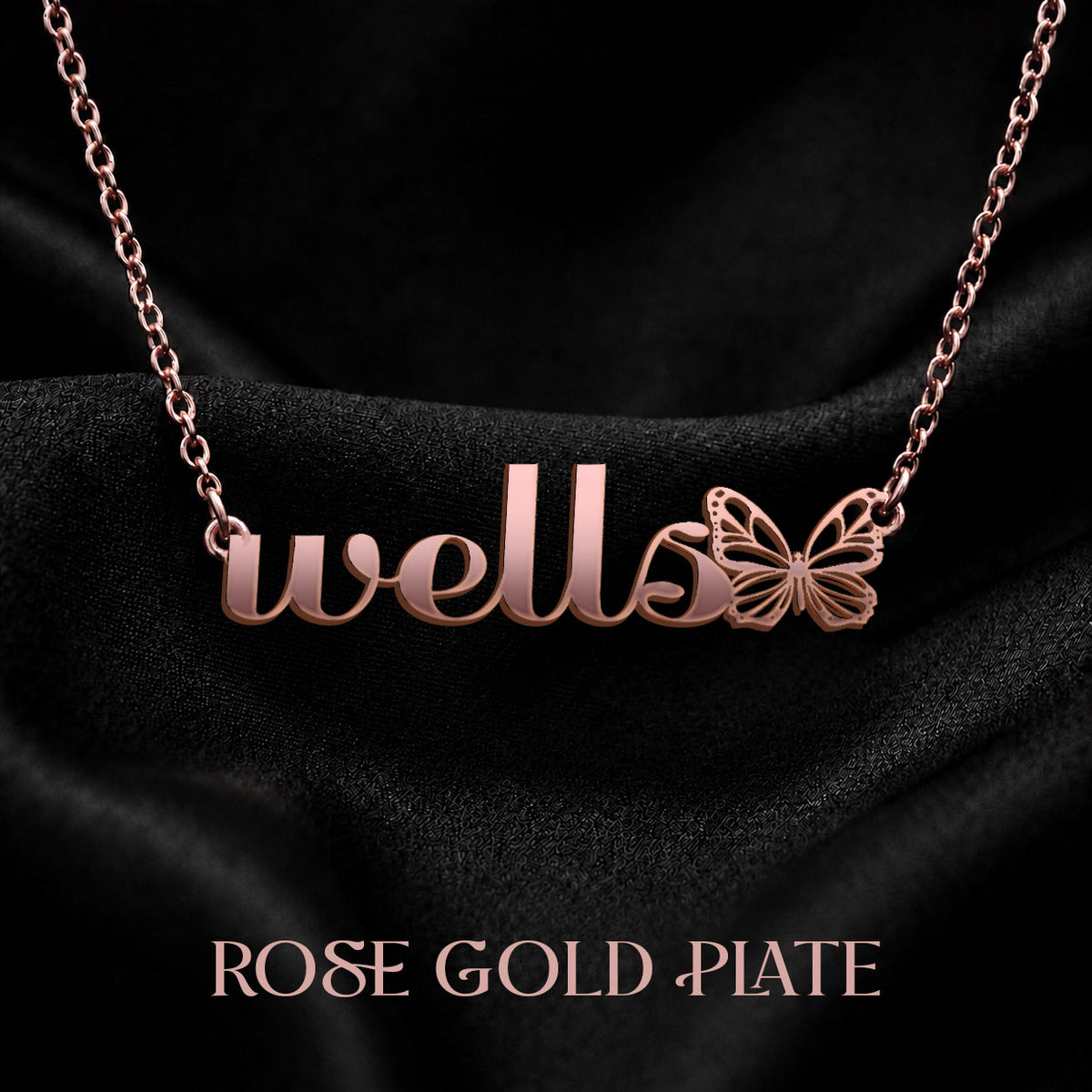 WELLS The Classic Personalized Name Necklace