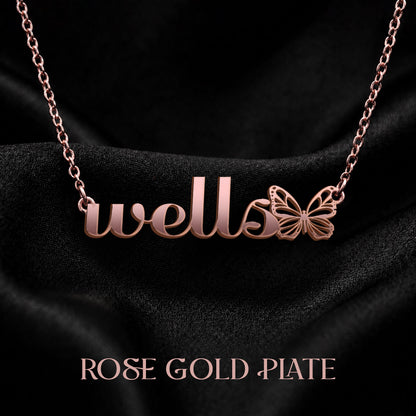 WELLS The Classic Personalized Name Necklace