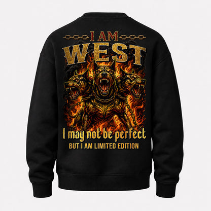 WEST MP88-F2-168–Personalized Bold Quote Apparel “I Am NAME I May Not Be Perfect But I Am Limited Edition