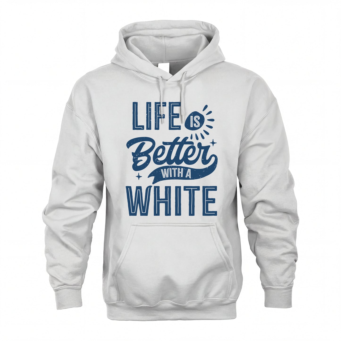 WHITE HH88-K2–Personalized Name Quote T-Shirt Life Is Better With Unisex Gift