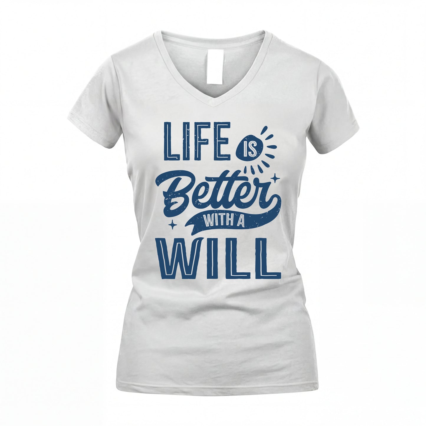 WILL HH88-K2–Personalized Name Quote T-Shirt Life Is Better With Unisex Gift