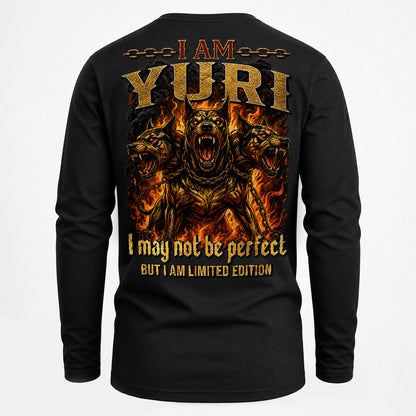 YURI MP88-F2-168–Personalized Bold Quote Apparel “I Am NAME I May Not Be Perfect But I Am Limited Edition