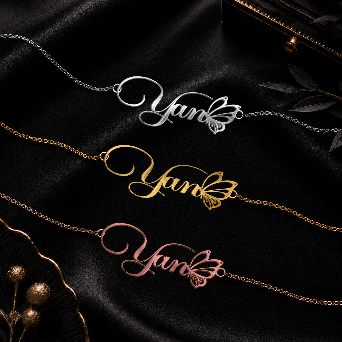 YAN T02 Custom Name Necklace, Personalized Name Necklace, Birthday Gift, Christmas Gift for Her