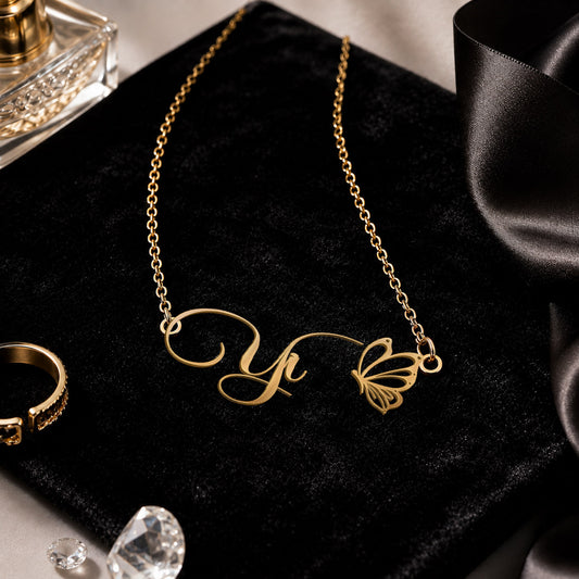 YI T02 Custom Name Necklace, Personalized Name Necklace, Birthday Gift, Christmas Gift for Her