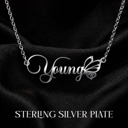 YOUNG T02 Custom Name Necklace, Personalized Name Necklace, Birthday Gift, Christmas Gift for Her