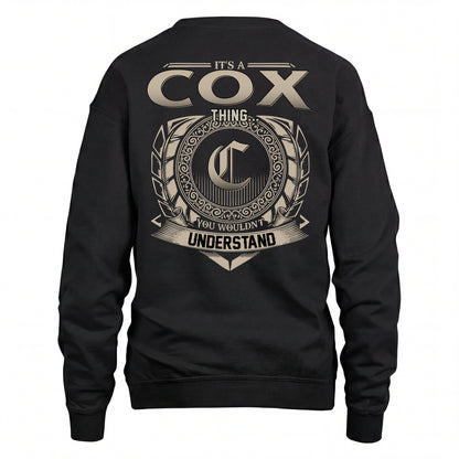 COX HH88-K2–Personalized Name Quote Apparel “It’s an NAME Thing You Wouldn’t Understand”