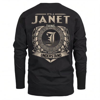 JANET HH88-K2–Personalized Name Quote Apparel “It’s an NAME Thing You Wouldn’t Understand”