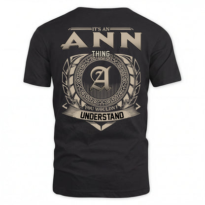 ANN HH88-K2–Personalized Name Quote Apparel “It’s an NAME Thing You Wouldn’t Understand”