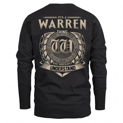 WARREN HH88-K2–Personalized Name Quote Apparel “It’s an NAME Thing You Wouldn’t Understand”
