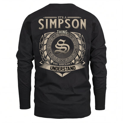 SIMPSON HH88-K2–Personalized Name Quote Apparel “It’s an NAME Thing You Wouldn’t Understand”