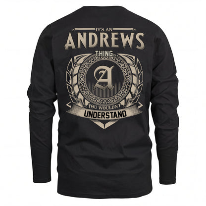 ANDREWS HH88-K2–Personalized Name Quote Apparel “It’s an NAME Thing You Wouldn’t Understand”