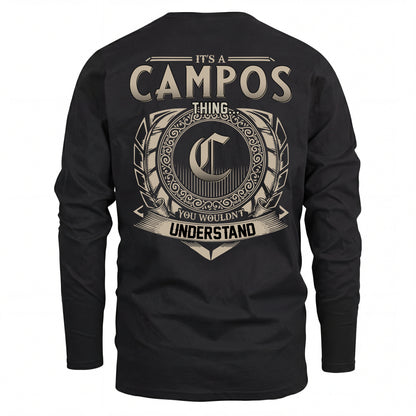 CAMPOS HH88-K2–Personalized Name Quote Apparel “It’s an NAME Thing You Wouldn’t Understand”