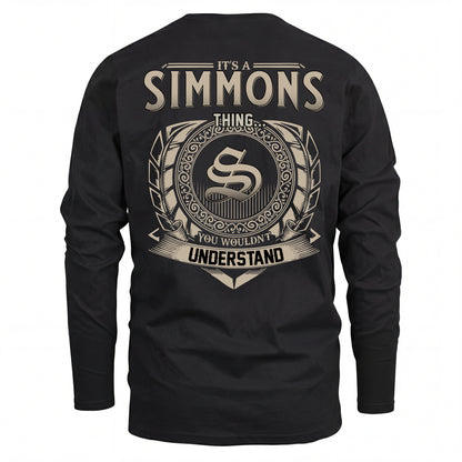 SIMMONS HH88-K2–Personalized Name Quote Apparel “It’s an NAME Thing You Wouldn’t Understand”